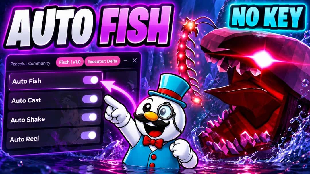 Miniatura de un video de MatLumber sobre la actualización Mariana de Fisch con una criatura marina y un menú de pesca automática